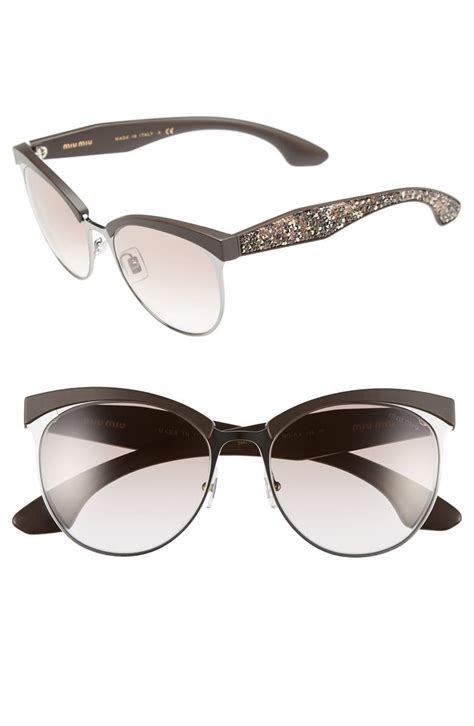 miu miu sunglasses pave cat eye|Women's Miu Miu Cat.